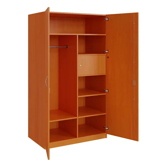 Q 26-100 skříň šatní, 2-dvéřová, 1000x600x1800mm, třešeň šumavská